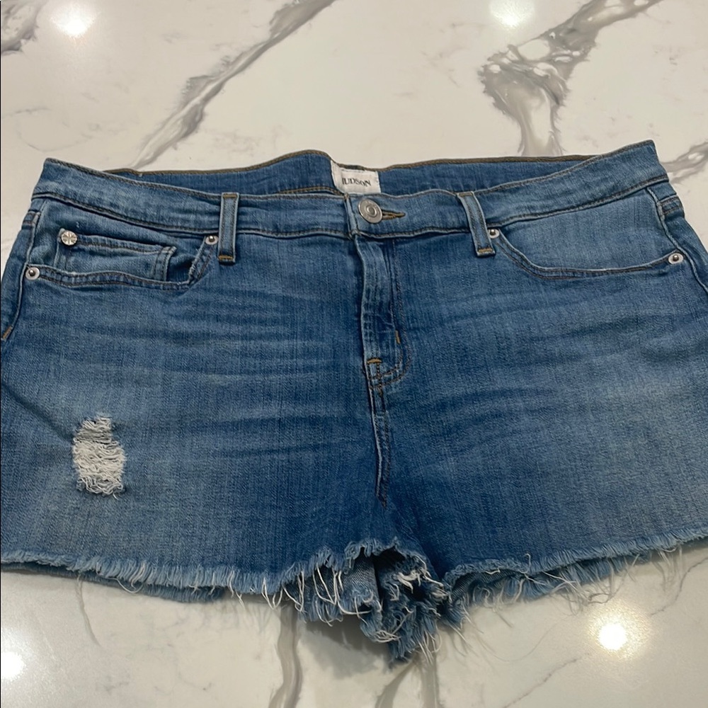 Hudson Jeans Blue Jean Shorts